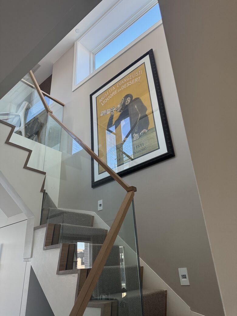 Modern stairs with lighting