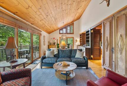 Sapphire Hideaway | Backyard Waterfall located on the Horsepasture River - Sapphire, North Carolina
