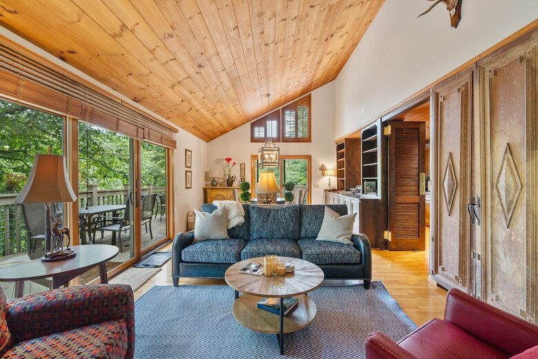 Sapphire Hideaway | Backyard Waterfall located on the Horsepasture River - Sapphire, North Carolina
