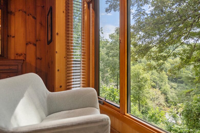 Sapphire Hideaway | Backyard Waterfall located on the Horsepasture River - Sapphire, North Carolina