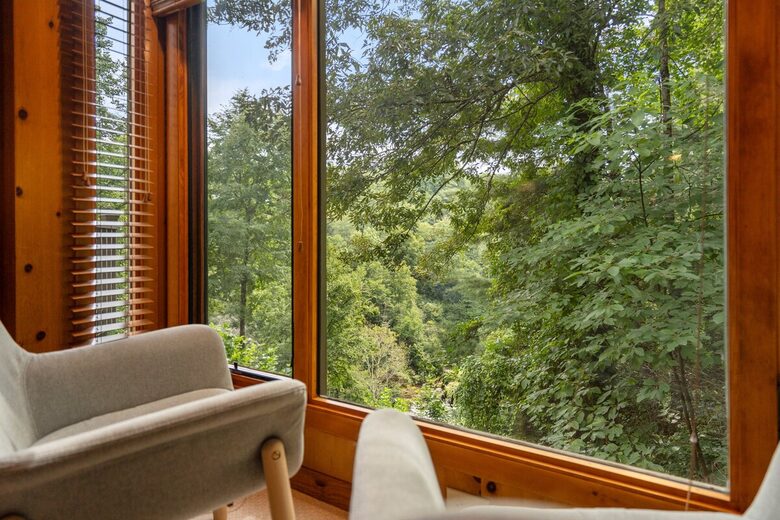 Sapphire Hideaway | Backyard Waterfall located on the Horsepasture River - Sapphire, North Carolina