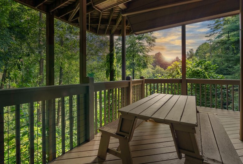 Sapphire Hideaway | Backyard Waterfall located on the Horsepasture River - Sapphire, North Carolina