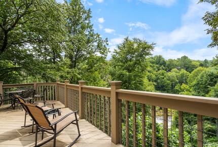 Sapphire Hideaway | Backyard Waterfall located on the Horsepasture River - Sapphire, North Carolina