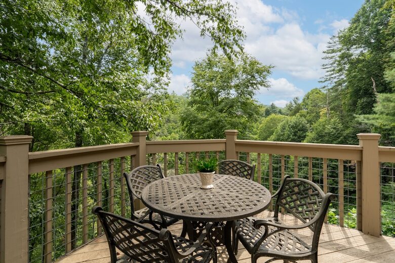 Sapphire Hideaway | Backyard Waterfall located on the Horsepasture River - Sapphire, North Carolina