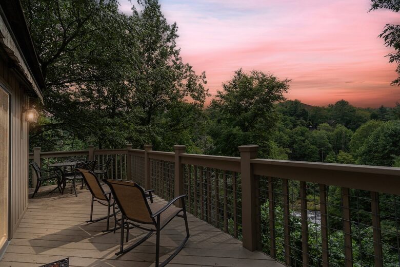 Sapphire Hideaway | Backyard Waterfall located on the Horsepasture River - Sapphire, North Carolina