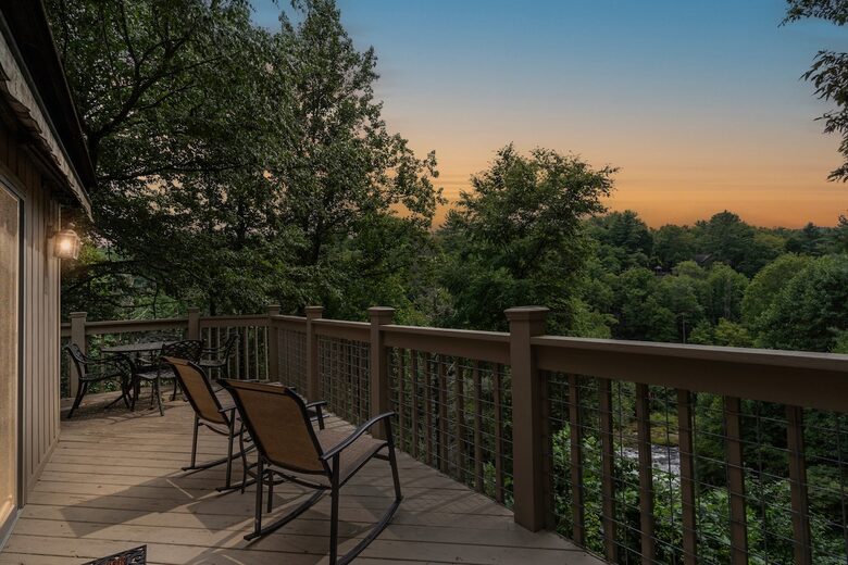Sapphire Hideaway | Backyard Waterfall located on the Horsepasture River - Sapphire, North Carolina