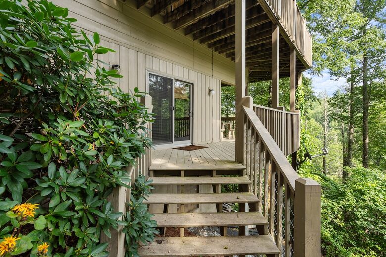 Sapphire Hideaway | Backyard Waterfall located on the Horsepasture River - Sapphire, North Carolina