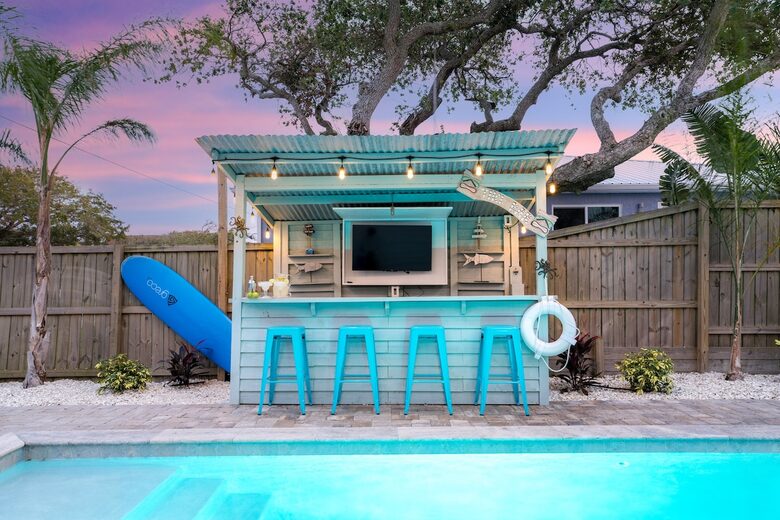 17 Palms Beach House | Coastal Luxury with Heated Pool and Tiki Bar - St. Augustine, Florida