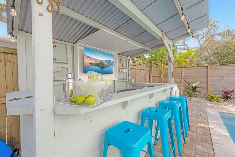 17 Palms Beach House | Coastal Luxury with Heated Pool and Tiki Bar - St. Augustine, Florida