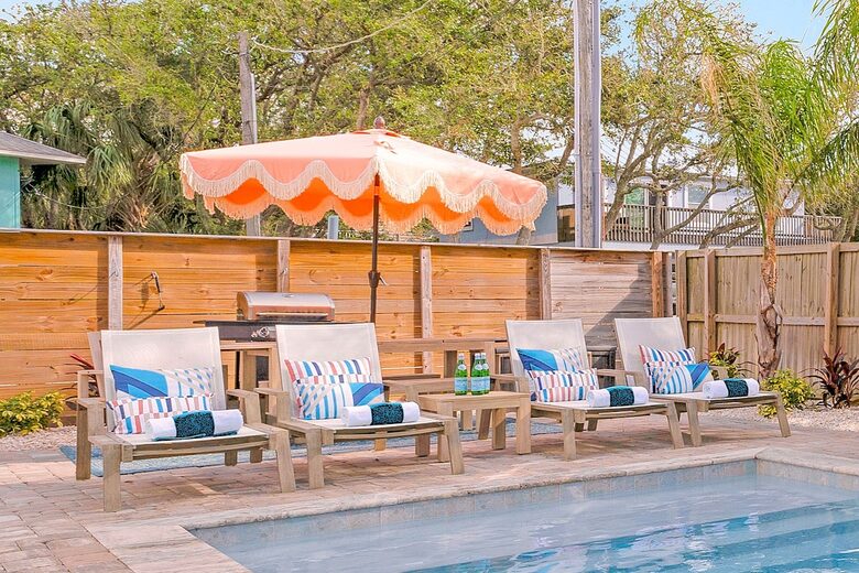 17 Palms Beach House | Coastal Luxury with Heated Pool and Tiki Bar - St. Augustine, Florida