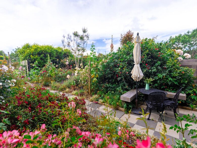 The garden changes with the seasons