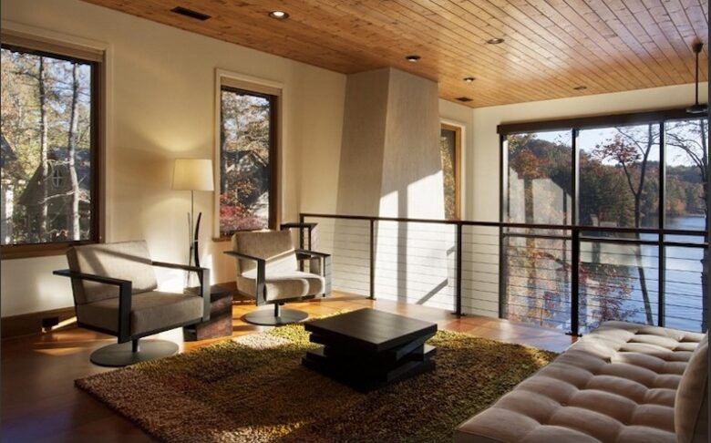 The Glass House on Lake Keowee - Sunset, South Carolina