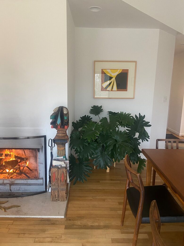 East Hampton is beautiful in the winter, especially with a fireplace!