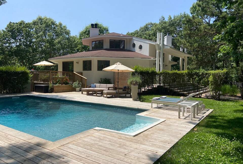 Our pool area gets lots of sun throughout the day.