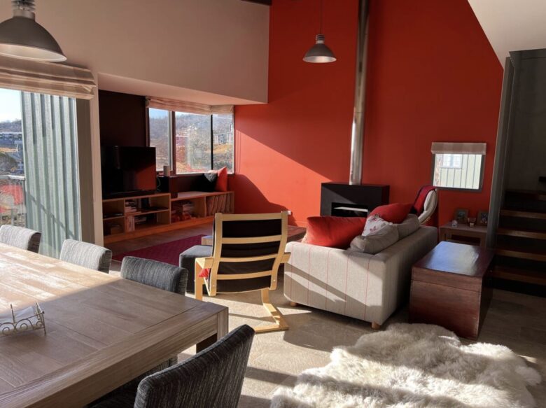 Living area from dining room