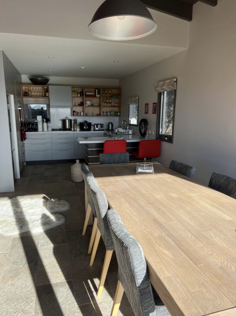 Kitchen and dining area