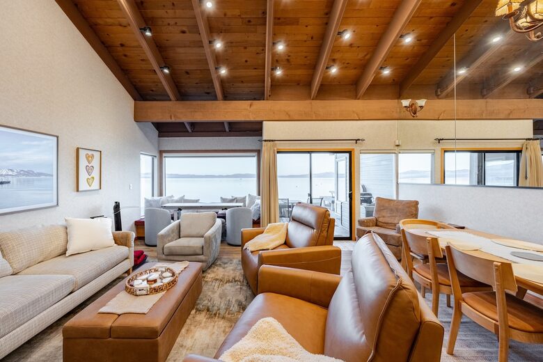 Lakefront Escape with Private Beach Access & Walk to Ski Shuttle - South Lake Tahoe, California
