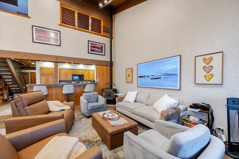 Lakefront Escape with Private Beach Access & Walk to Ski Shuttle - South Lake Tahoe, California