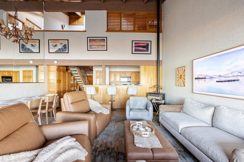 Lakefront Escape with Private Beach Access & Walk to Ski Shuttle - South Lake Tahoe, California