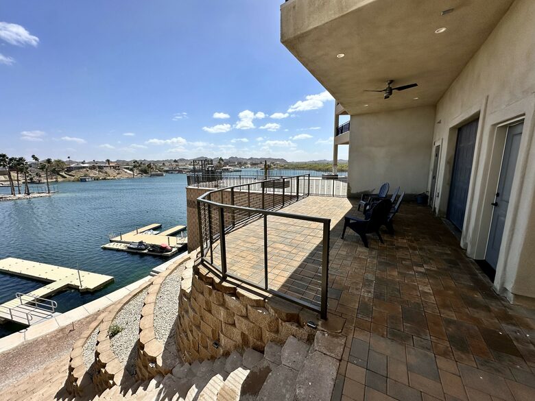 Lower balcony with views