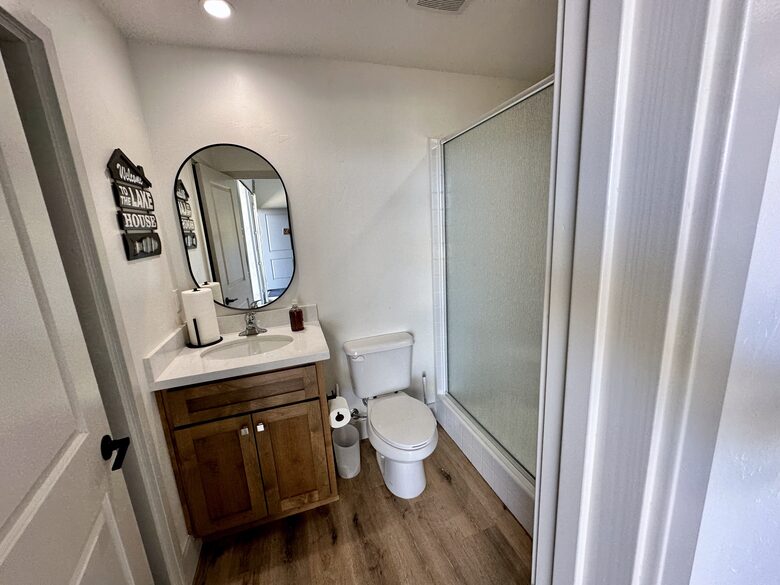 Lower garage bathroom