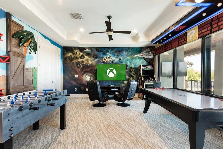 Ultimate Family Retreat with Themed Bedrooms and Game Loft - Reunion, Florida