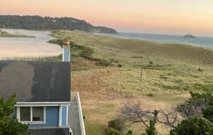 GLAS House view (Garrison Lake And Sea) Lake on left, sea on righta