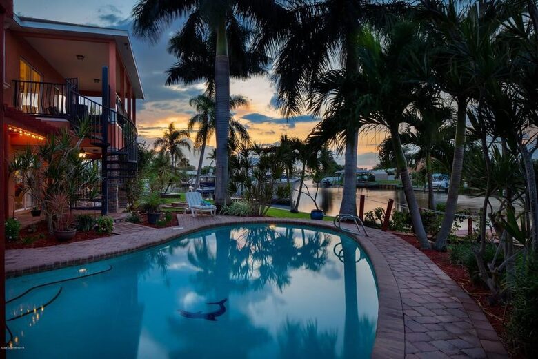 Canalfront Escape with Pool, Kayaks, & Game Room - Cocoa Beach, Florida