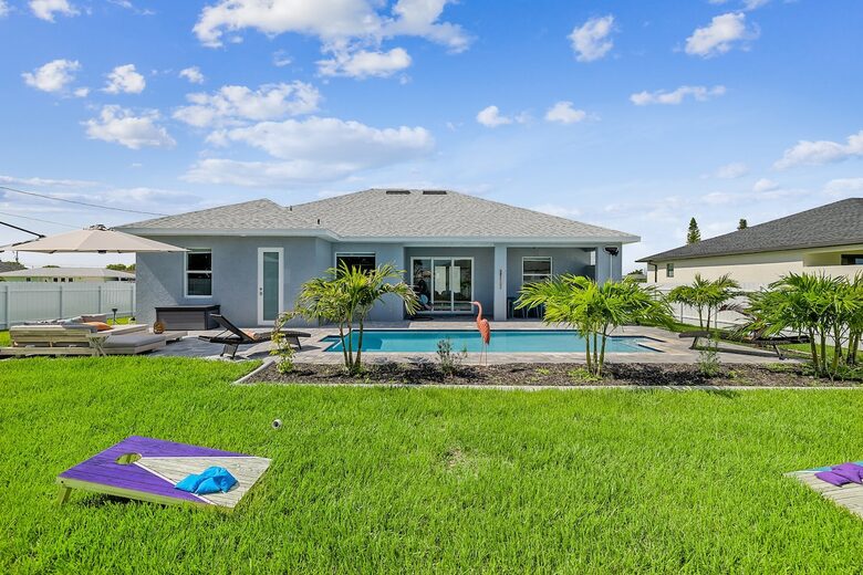 Sunlit Serenity with Private Pool & Outdoor Oasis - Cape Coral, Florida