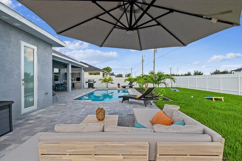 Sunlit Serenity with Private Pool & Outdoor Oasis - Cape Coral, Florida