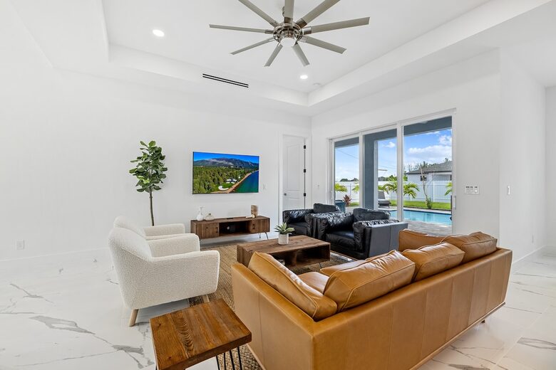 Sunlit Serenity with Private Pool & Outdoor Oasis - Cape Coral, Florida