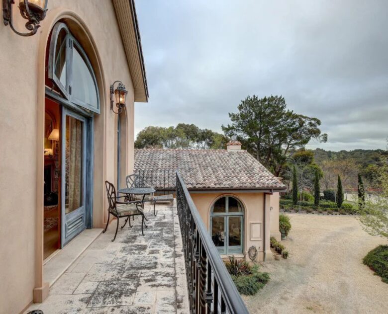 The Villa upstairs master balcony