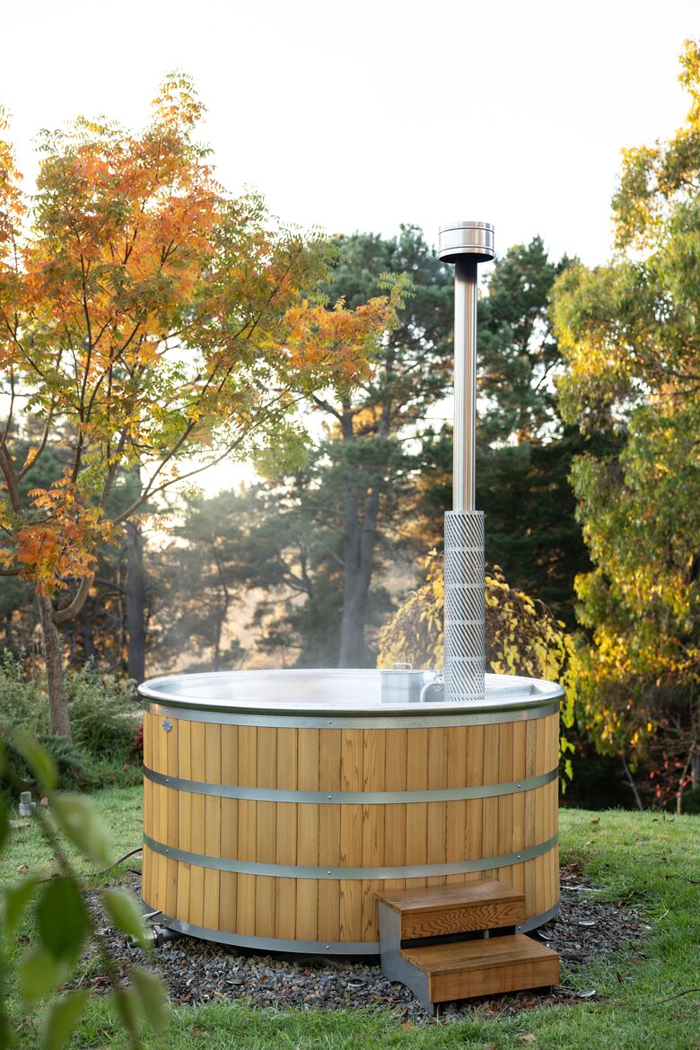 Wood fired spa