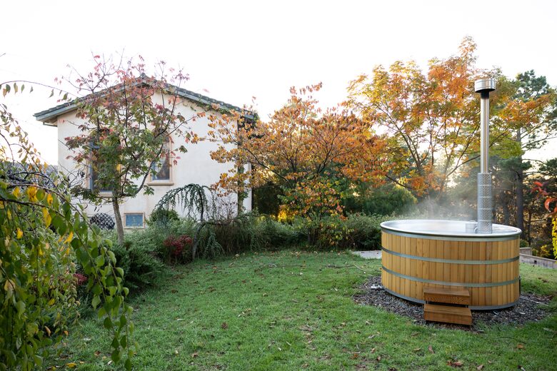 Wood fired spa
