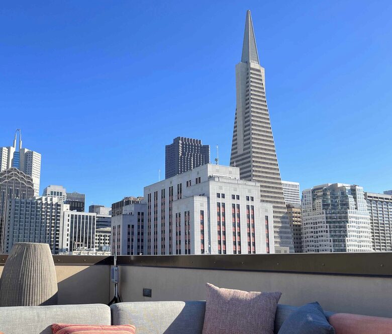 PHA upper private deck, south view