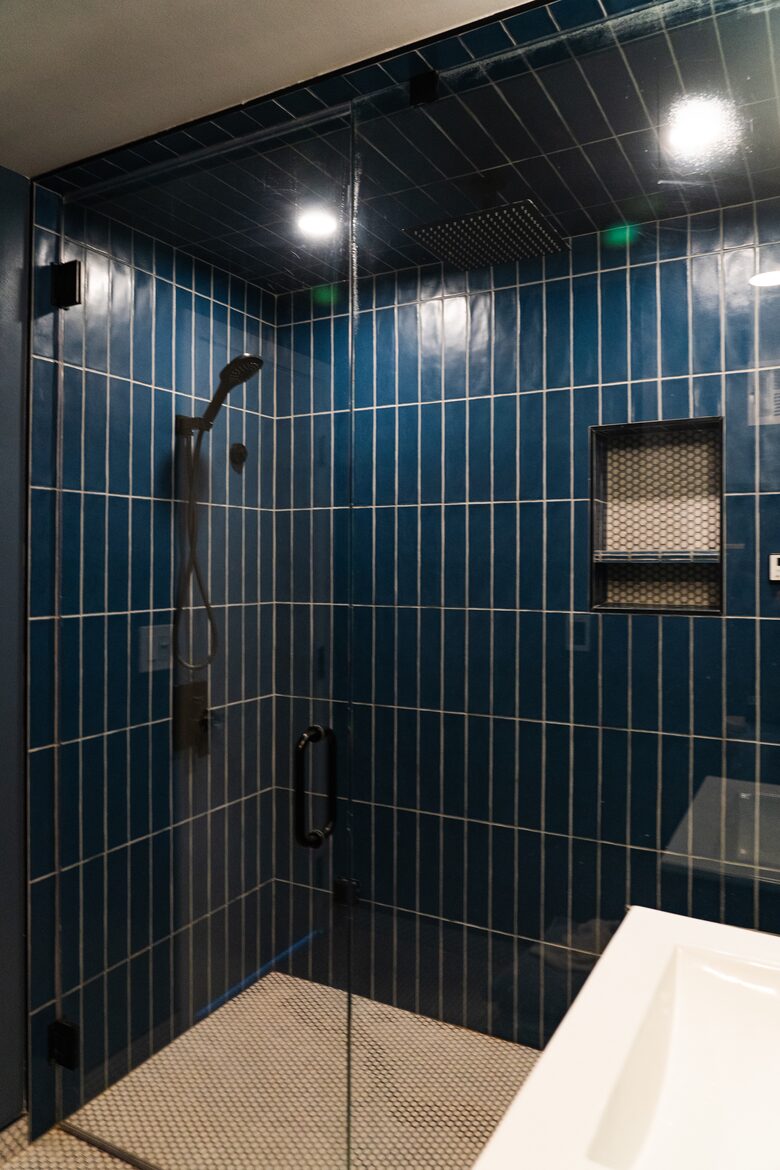 Steam Shower with added Rain Shower and wand attachments