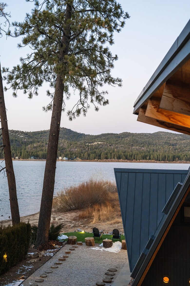 Lake & Mountain Views from the Bedroom Balcony Upstairs