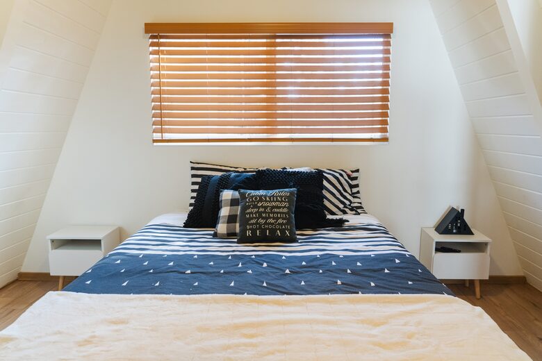 Queen Bed with TV
