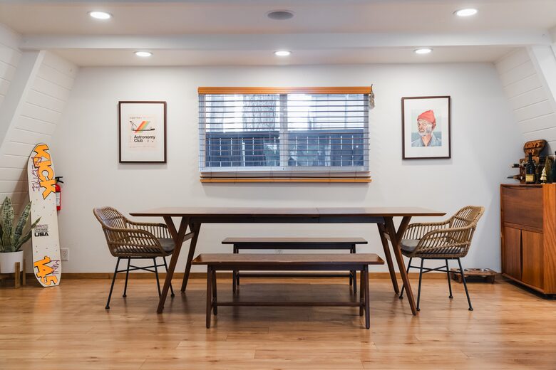Large Indoor Dining table & Great for games with the family.