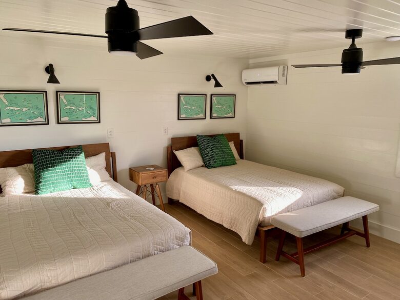 2nd bedroom with 2 queen beds and ensuite bath