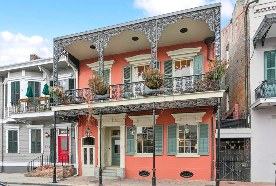 French Quarter Historic Townhome with Second Floor Gallery - New Orleans, Louisiana