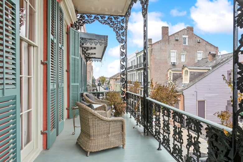 French Quarter Historic Townhome with Second Floor Gallery - New Orleans, Louisiana