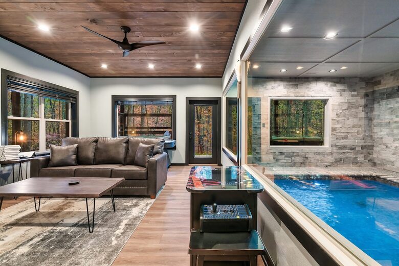 Modern Mountain Escape with Private Indoor Pool - Sevierville, Tennessee