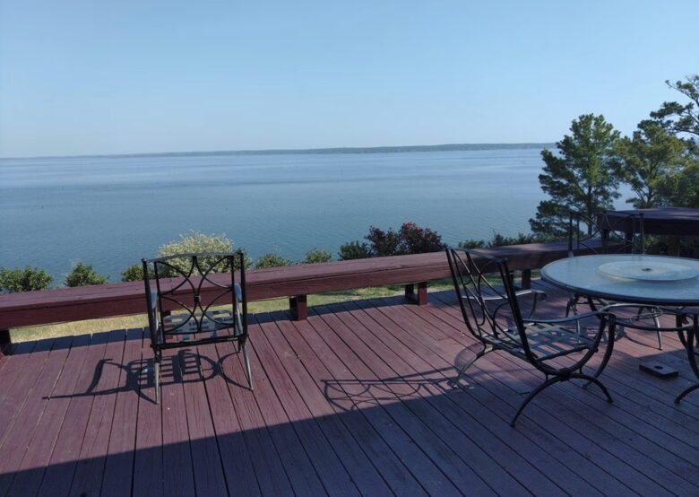 Deck seating and views!