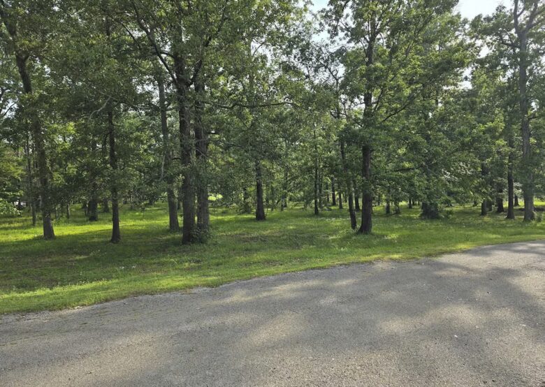 Quiet park across the street
