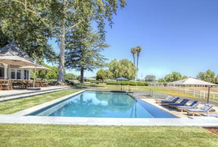 Prestigious Wine Country Farmhouse with Pool & Vineyard Views - Ballard, California