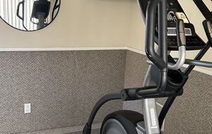 Gym accessible from master bedroom/bathroom
