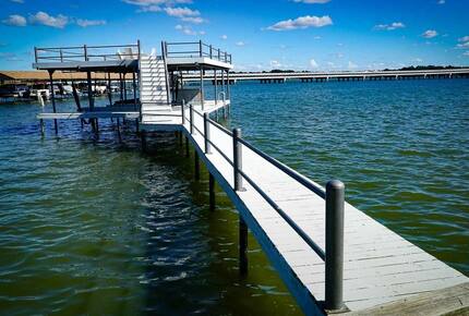 Sprawling Waterfront Haven with Private Dock & Boat Rental Option - Gun Barrel City, Texas