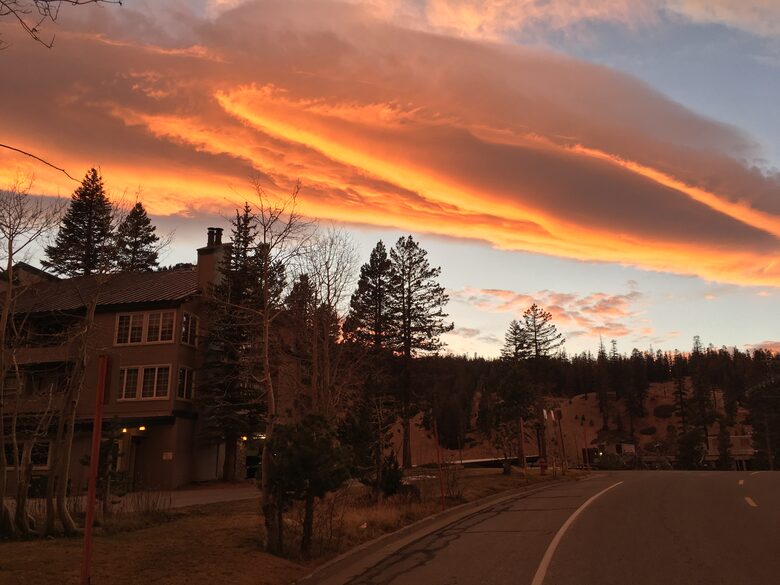 Sierra wave cloud formation outside of the condo