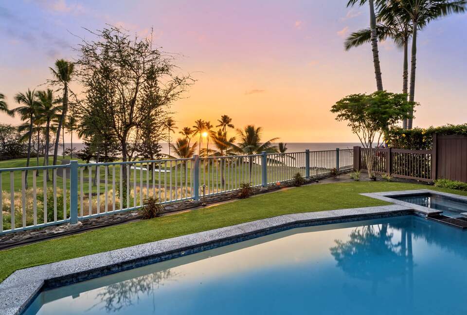 Pool with Sunset Views